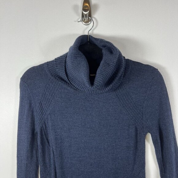 Lululemon Sweat And Savasana Sweater Navy Blue Size 4 Women’s Merino Wool Pocket - Picture 3 of 8